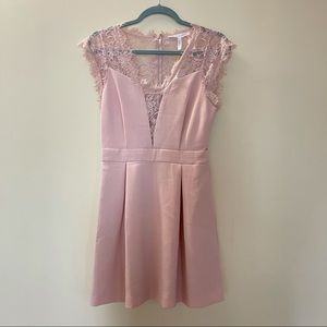 BCBGeneration Lace Rose Smoke Dress